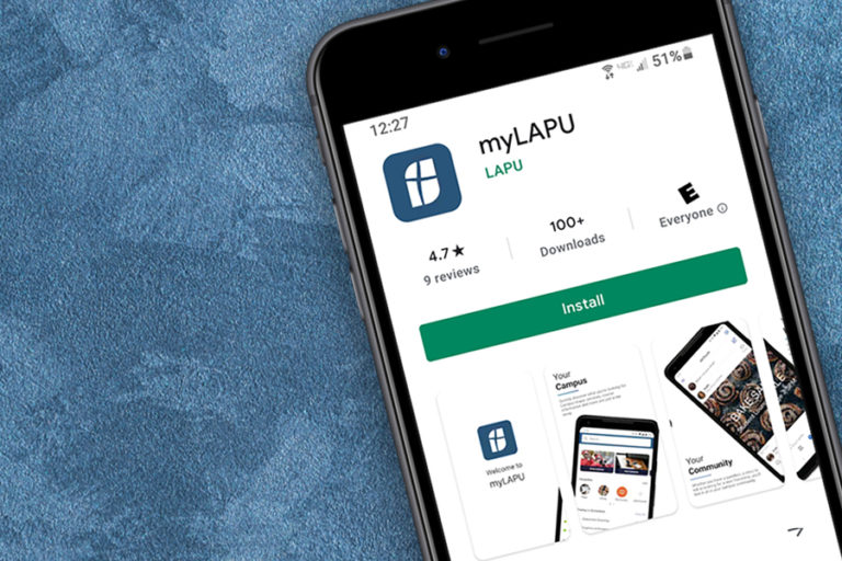 mylapu app on mobile phone